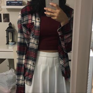 extra small, plaid abercrombie and fitch flannel
